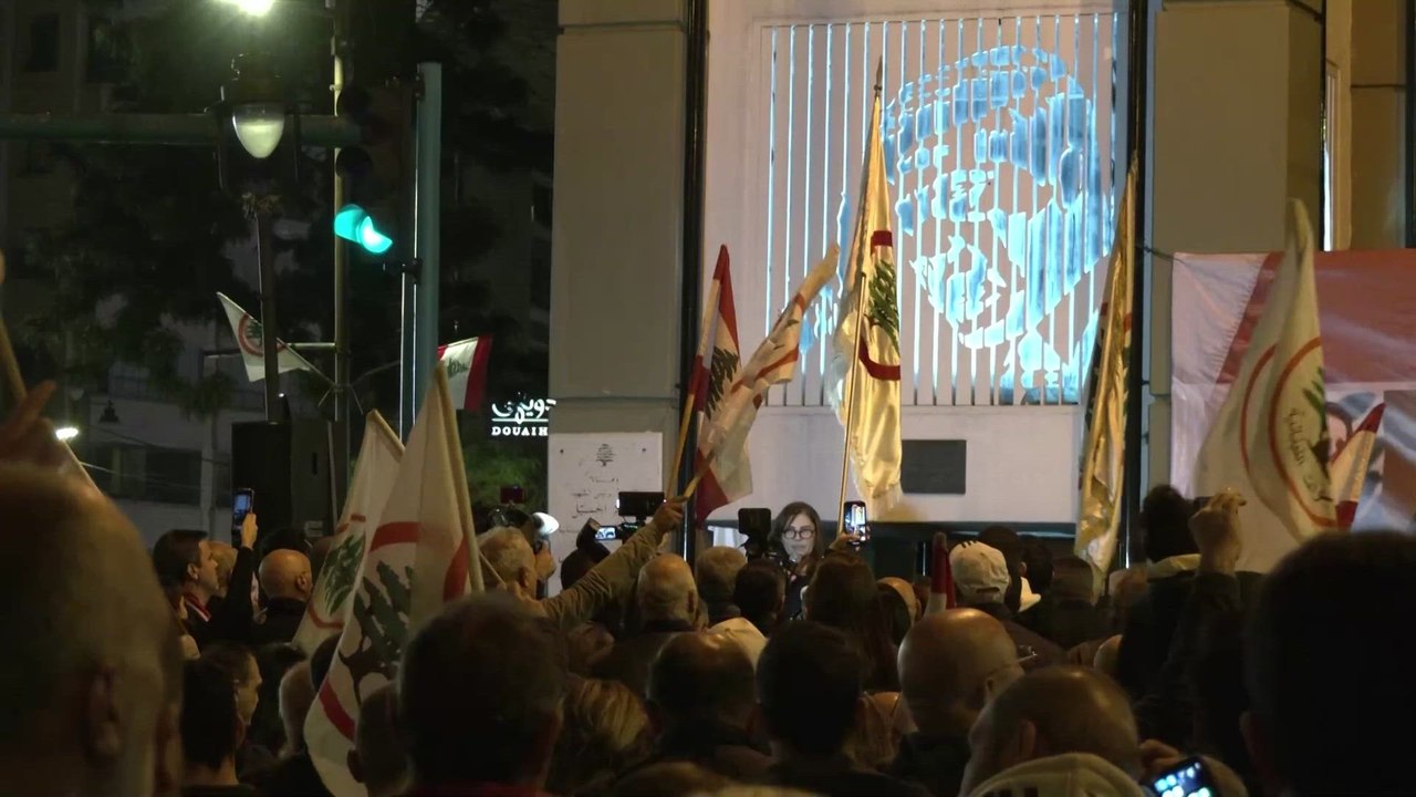 Lebanese celebrate in Beirut following Bashar al-Assad's ouster in Syria