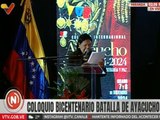 Caracas | Historiadores hacen intervención en el Coloquio Bicentenario de la Batalla de Ayacucho