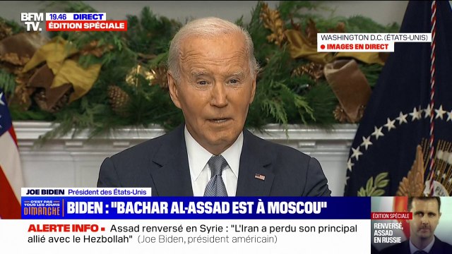 Joe Biden: C'est une opportunité pour les Syriens de décider de leur avenir