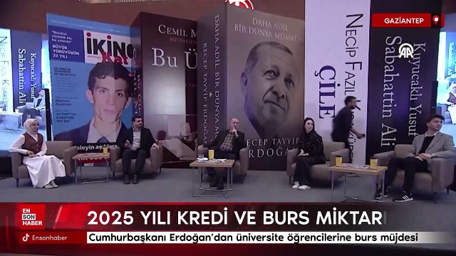 Cumhurbaşkanı Erdoğan'dan üniversite öğrencilerine burs müjdesi