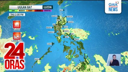Ilang bahagi ng bansa, patuloy na makararanas ng pag-ulan; sama ng panahon, posibleng mabuo sa susunod na linggo | 24 Oras