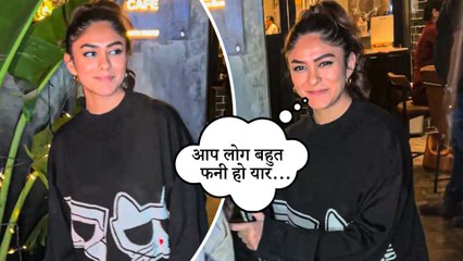 दोस्तों के साथ Dinner Outing पर नजर आई एक्ट्रेस Mrunal Thakur, Paps के साथ दिखी शानदार बॉन्डिंग