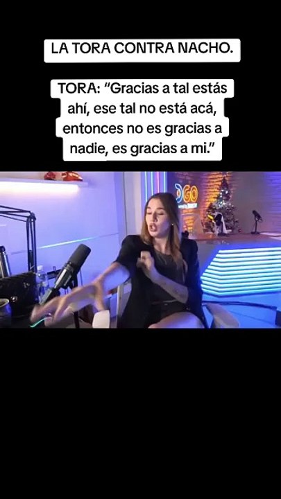 Fuerte: La Tora y una irónica respuesta ¿Iba a su ex, Nacho Castañares?