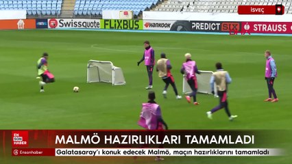 Galatasaray’ı konuk edecek Malmö, maçın hazırlıklarını tamamladı