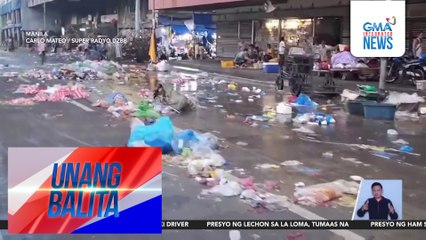 Mga basura, nagkalat sa kalsada ng Divisoria | Unang Balita