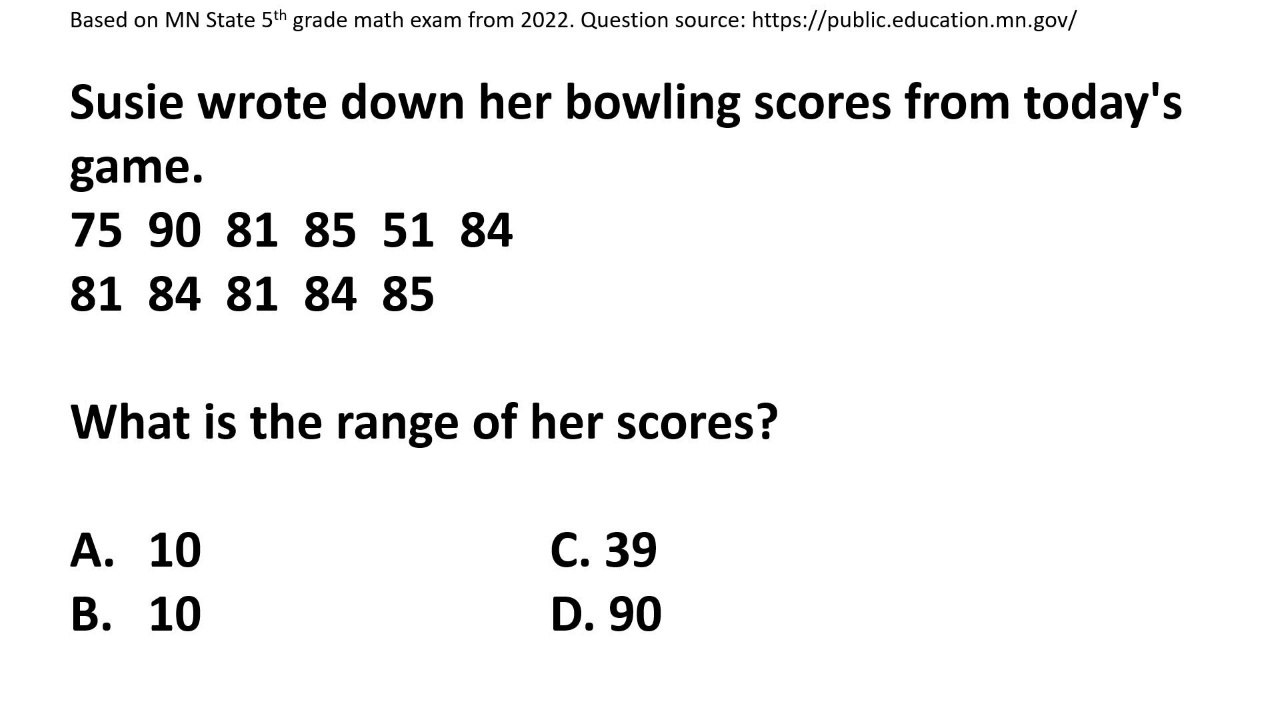 Range practice question part 2