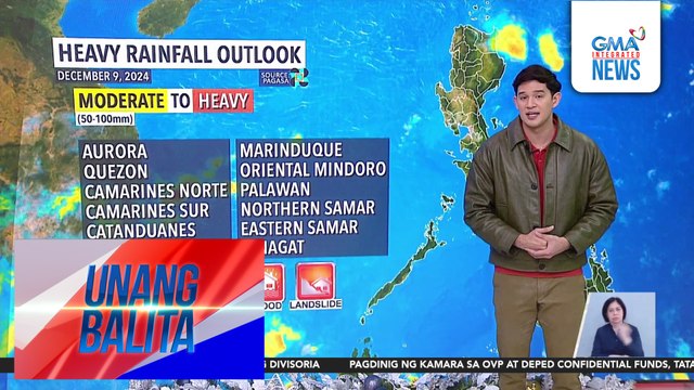 Weather update as of 7:22 AM (December 9, 2024) | Unang Balita