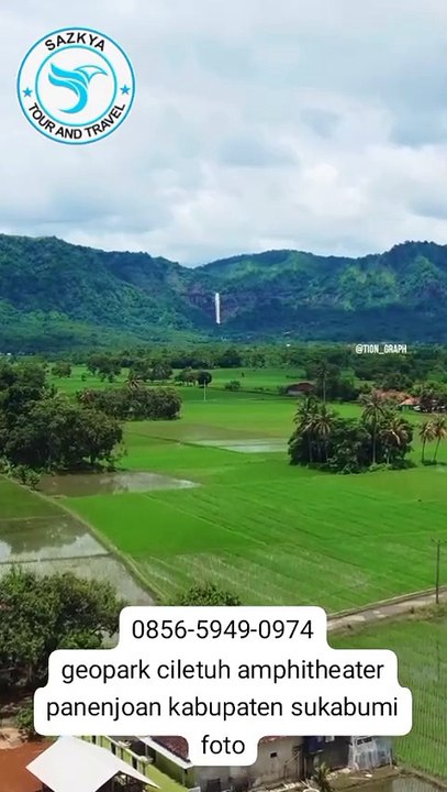 geopark ciletuh amphitheater panenjoan kabupaten sukabumi foto