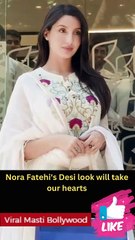 Nora Fatehi's Desi look will take our hearts