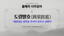 교수 선정 올해의 사자성어 '도량발호'...2위는 '후안무치' / YTN