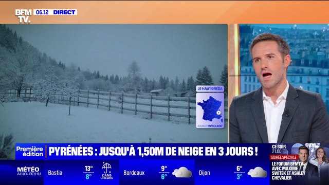 Pyrénées: plus d'un mètre de neige en trois jours