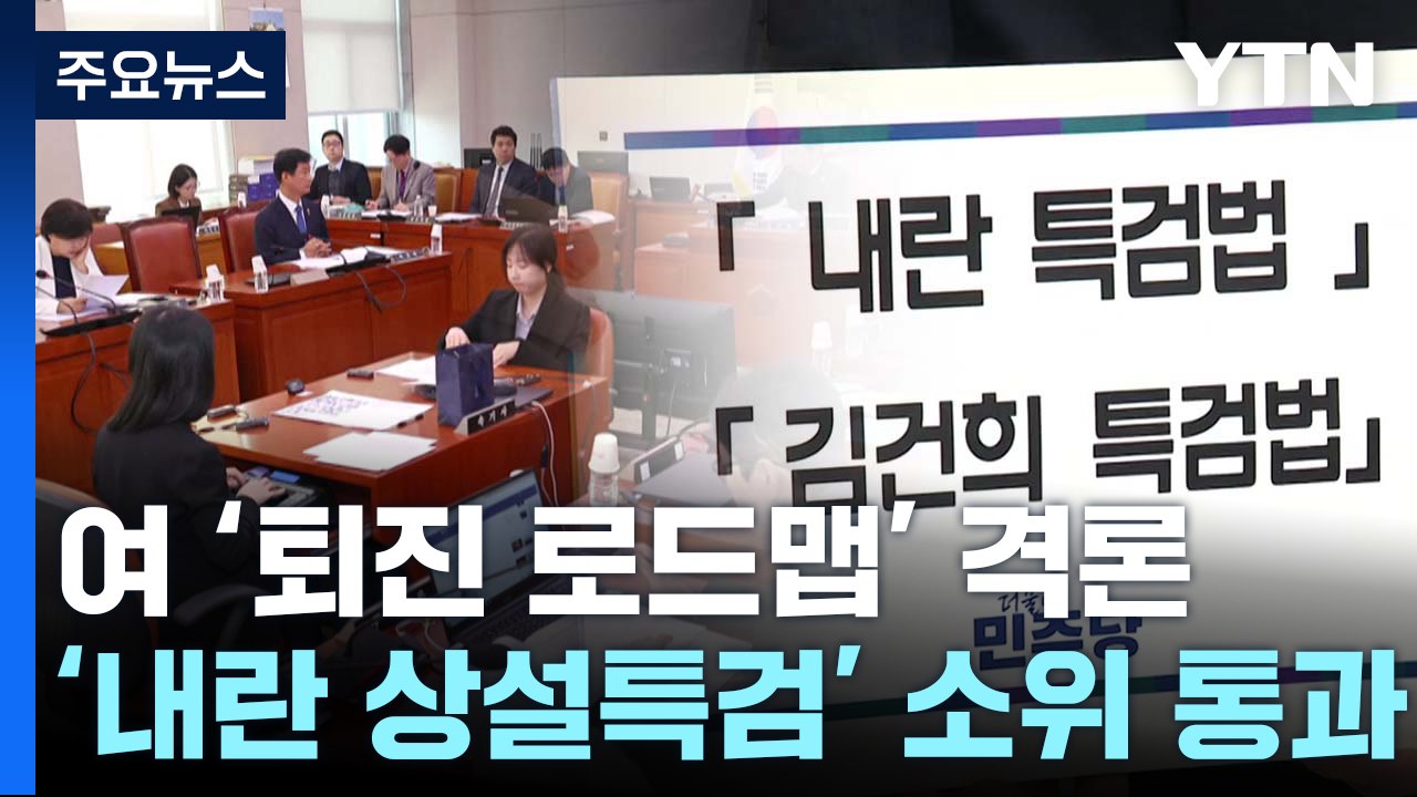 여당, '퇴진 로드맵' 격론...'내란 상설특검' 소위 통과 / YTN