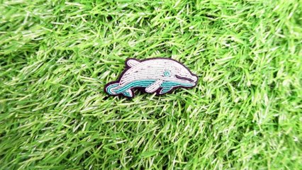 Hand-embroidered brooch, Custom Bullion wire brooch