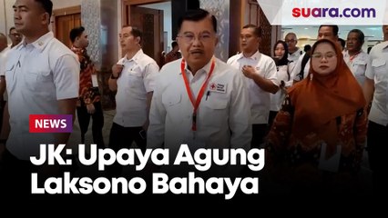 Aklamasi Pimpin PMI 2024-2029, JK: Upaya Agung Laksono Bahaya untuk Kemanusiaan