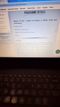 TISS Master of Arts Master of Science in Water Policy and Governance cut off