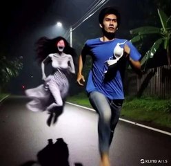 Thief chased by ghost