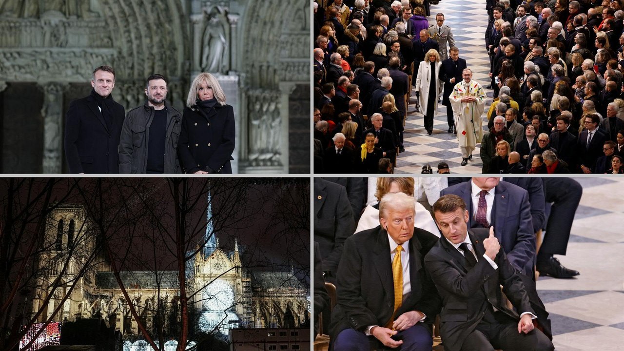 Mit Trump und Selenskyj: Kathedrale Notre-Dame feierlich wiedereröffnet
