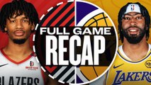 Game Recap: Lakers 107, Trail Blazers 98