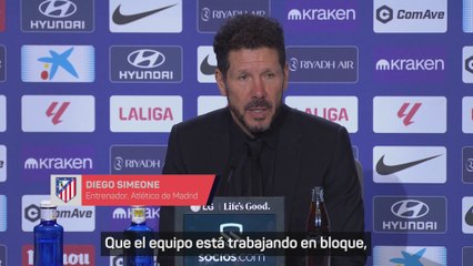 Simeone baja la euforia: "Seguimos en el partido a partido"