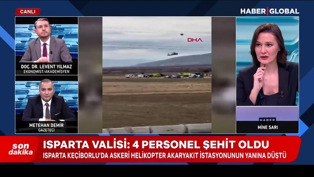 Isparta'da askeri helikopter düştü: 4 asker şehit, 1 personel aranıyor