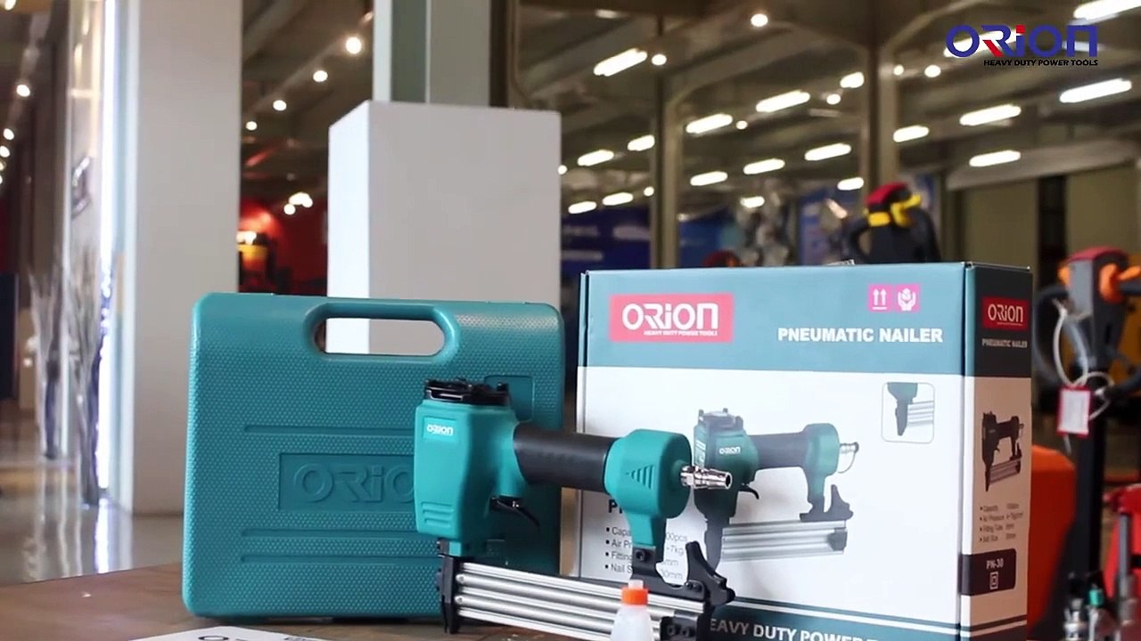 JUAL MESIN PAKU TEMBAK HEAVY DUTY DENGAN GARANSI SATU TAHUN - ORION PENUEMATIC NAILER PN-30