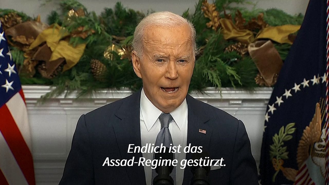 Biden: Sturz Assads eröffnet 'historische Gelegenheit' für Syrien