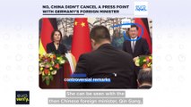 Fact check: German foreign minister wasn't thrown out of press conference by Chinese counterpart