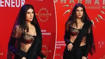 Elnaaz Norouzi Stuns In A Bold-Black Six-yard Drape At FEF Fashion Celebration