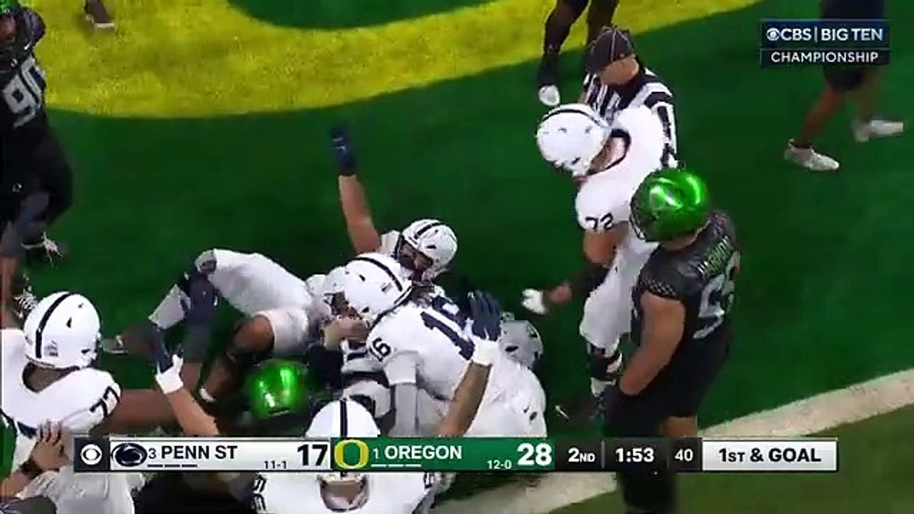 Big ten championship,penn state vs oregon full highlights