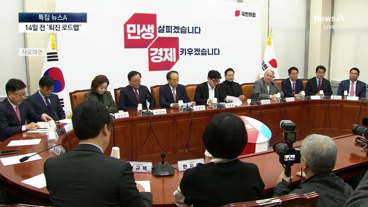 국민의힘, 14일 표결 전 ‘퇴진 로드맵’ 낸다
