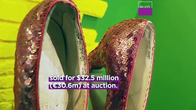 Judy Garland's ruby slippers from 'The Wizard of Oz' fetch record €30.5 million at auction