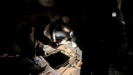 Sednaya'da gizli bölme iddialarını araştıran ekiplerin çalışmaları görüntülendi