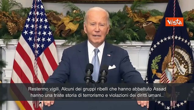 Biden: Vigileremo sui leader ribelli siriani, anch'essi hanno violato diritti umani