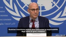 Siria, Onu: transizione assicuri responsabilit? per crimini passato
