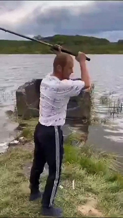 Drunk fisherman viral funny and entertaining video