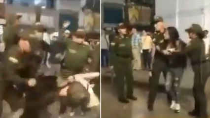 Polémica en Medellín: policías son investigados por agredir a una mujer durante un operativo de rutina
