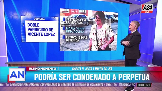 Juicio por doble parricidio: el caso de Juan Martín del Río