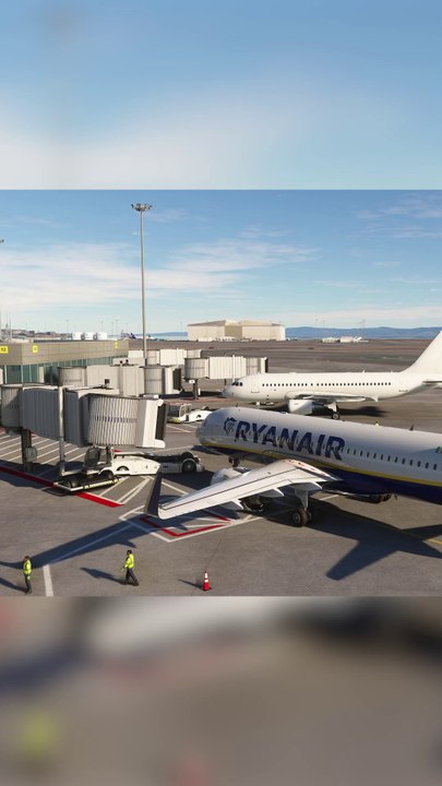 PASSENGER BOARDING BRIDGE: Ryanair A320neo at San Francisco International Airport (KSFO), USA #fly #aviation #fly #flying #flyinglovers #flight   #aviationlovers #flightlovers #Japan #USA #Canada #A320NEO