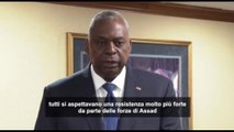 Siria, segretario Difesa Usa: mondo sorpreso da rapidità caduta Assad