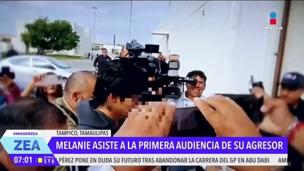 Melanie asiste a la primera audiencia de Christian de Jesús "N", su agresor