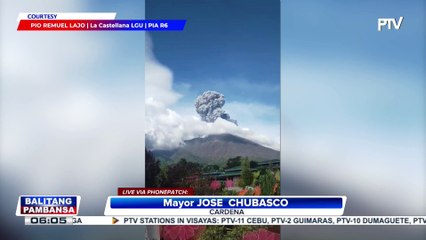 Panayam kay Canlaon City Mayor Jose Chubasco Cardenas kaugnay sa pagsabog ng Bulkang Kanlaon