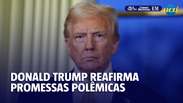 Trump reafirma promessas polêmicas: deportações, tarifas e apoio reduzido à Ucrânia