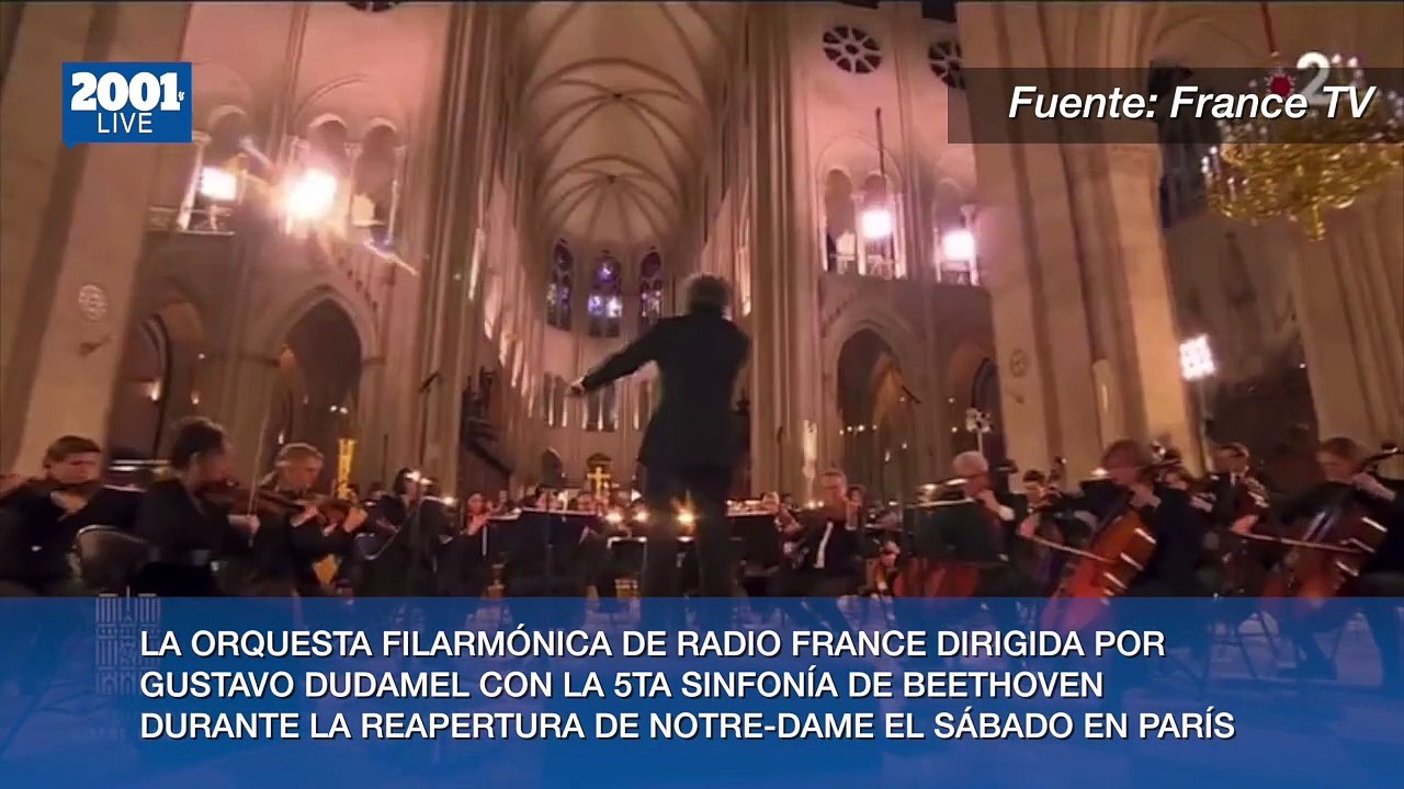 Un concierto histórico: Dudamel dirige en la catedral de Notre Dame