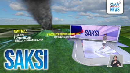 PHIVOLCS, nagbabala sa PDC kasunod ng pagputok ng Bulkang Kanlaon | Saksi