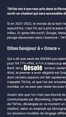TikTok dévoile Grace, son propre chatbot basé sur ChatGPT 🤖