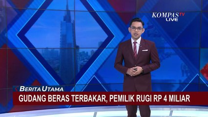 Kebakaran Hanguskan Empat Gudang Beras di Jember, Kerugian Capai Rp4 Miliar
