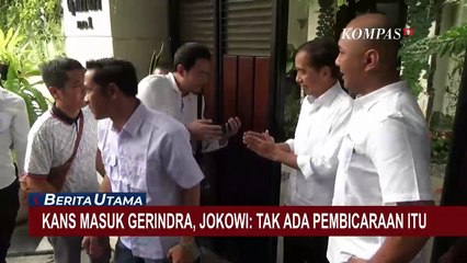 Kans Masuk Gerindra, Jokowi: Tak Ada Pembicaraan Itu