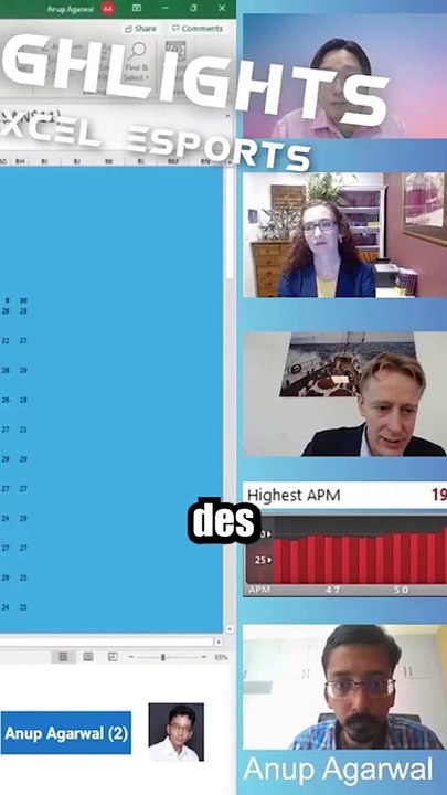 De la compétition sur Excel ?!