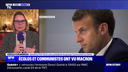 Consultations à l'Élysée: "Nous n'avons pas évoqué de nom" pour Matignon, affirme Cécile Cukierman (PCF)