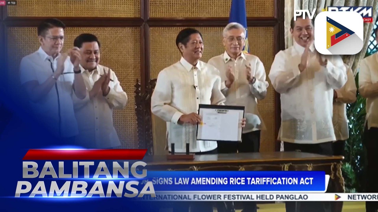 PBBM inks law amending Rice Tariffication Act